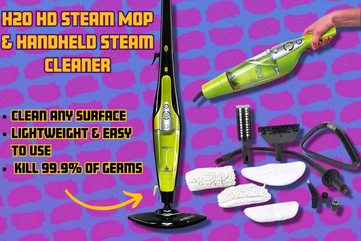 H2O HD STEAM MOP & HANDHELD STEAM CLEANER! RaffledUp