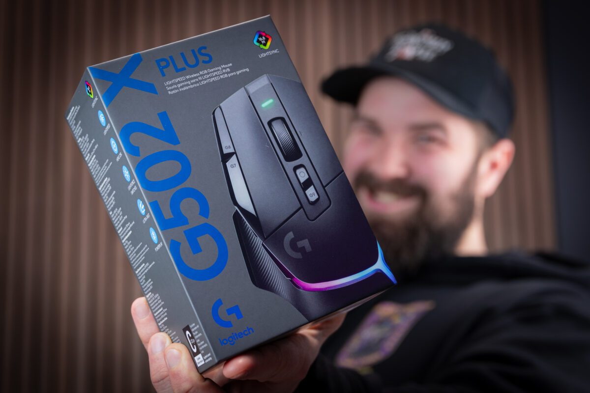 LOGITECH G502 X PLUS LIGHTSPEED WIRELESS MOUSE!