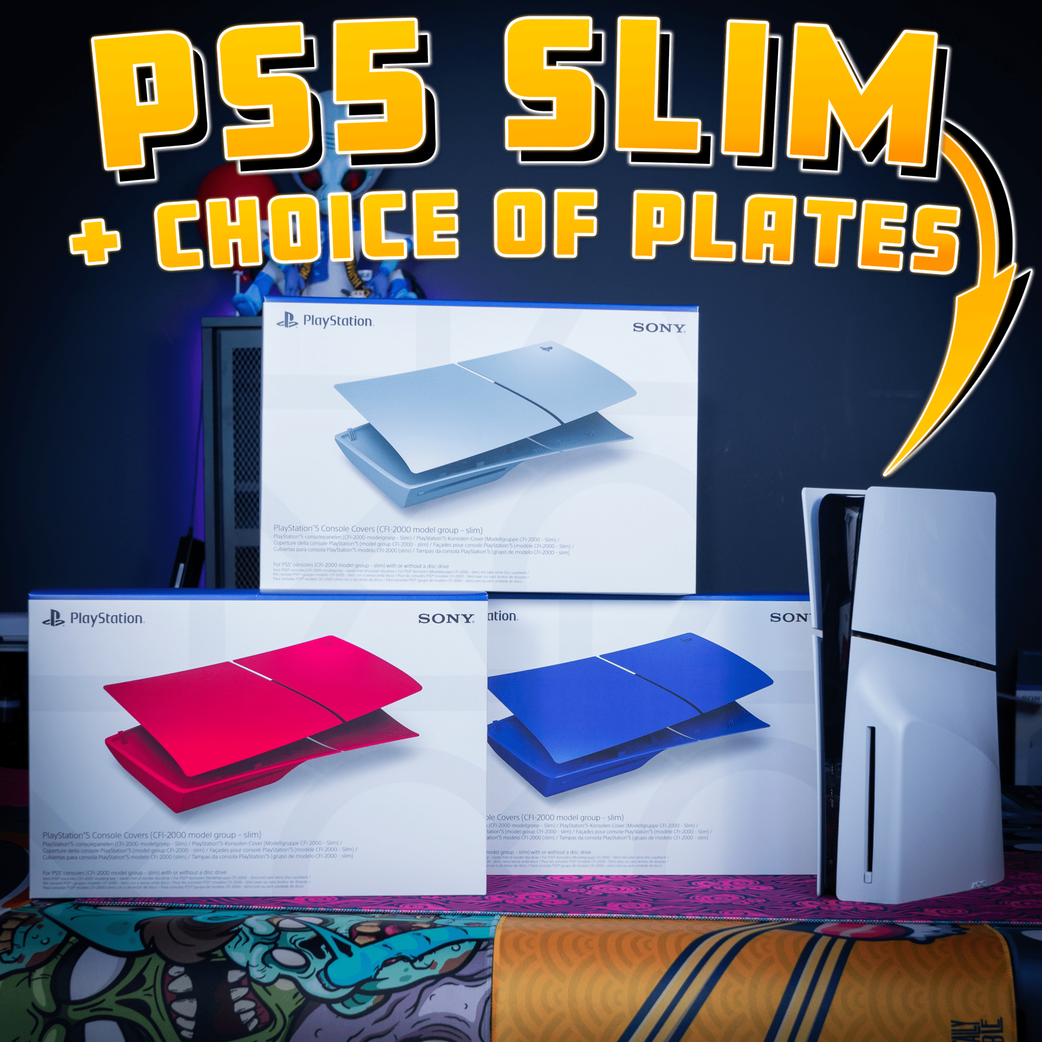 PLAYSTATION 5 SLIM + CHOICE OF PLATES! RaffledUp