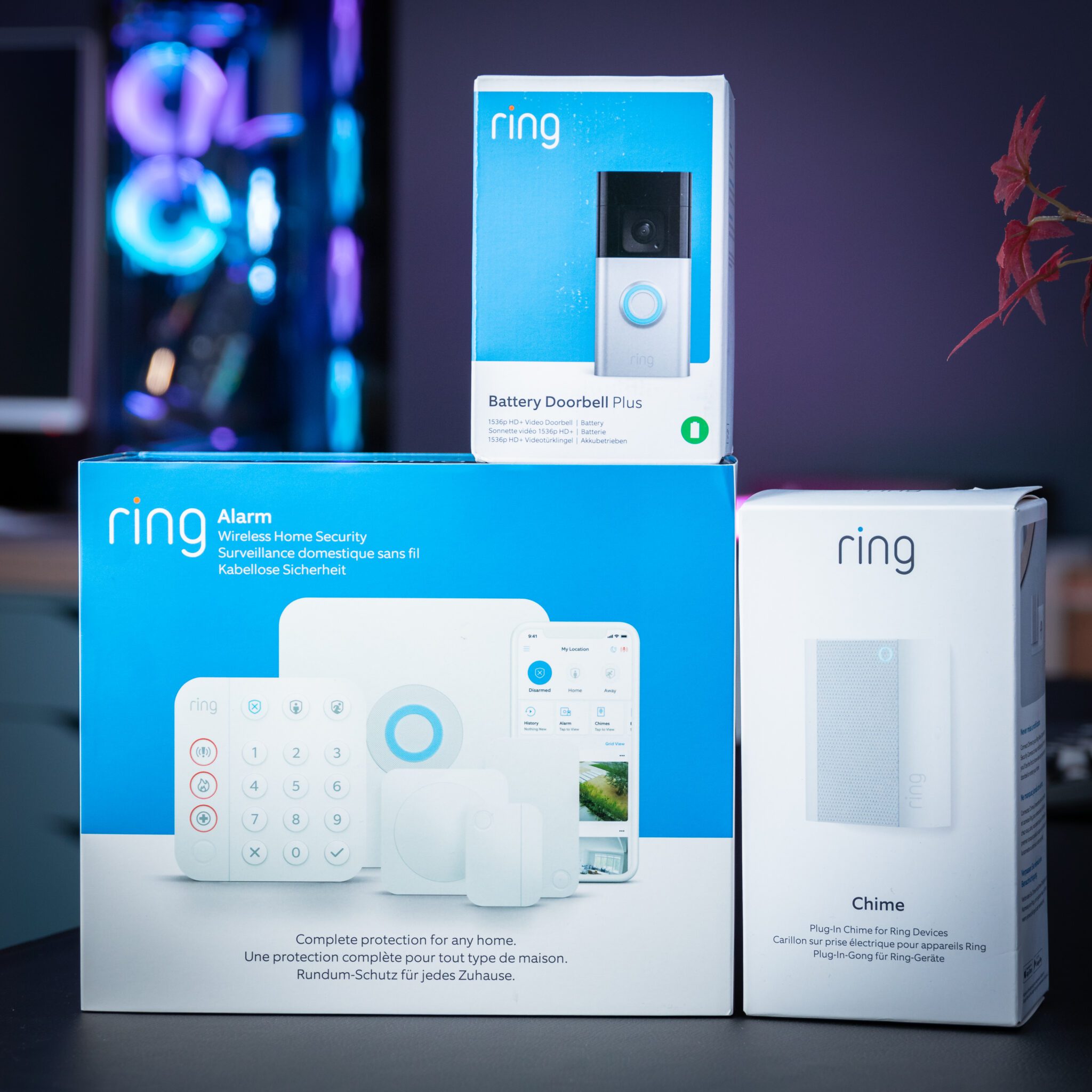 Ring Video Doorbell Plus + Chime + Ring Alarm Pack RaffledUp