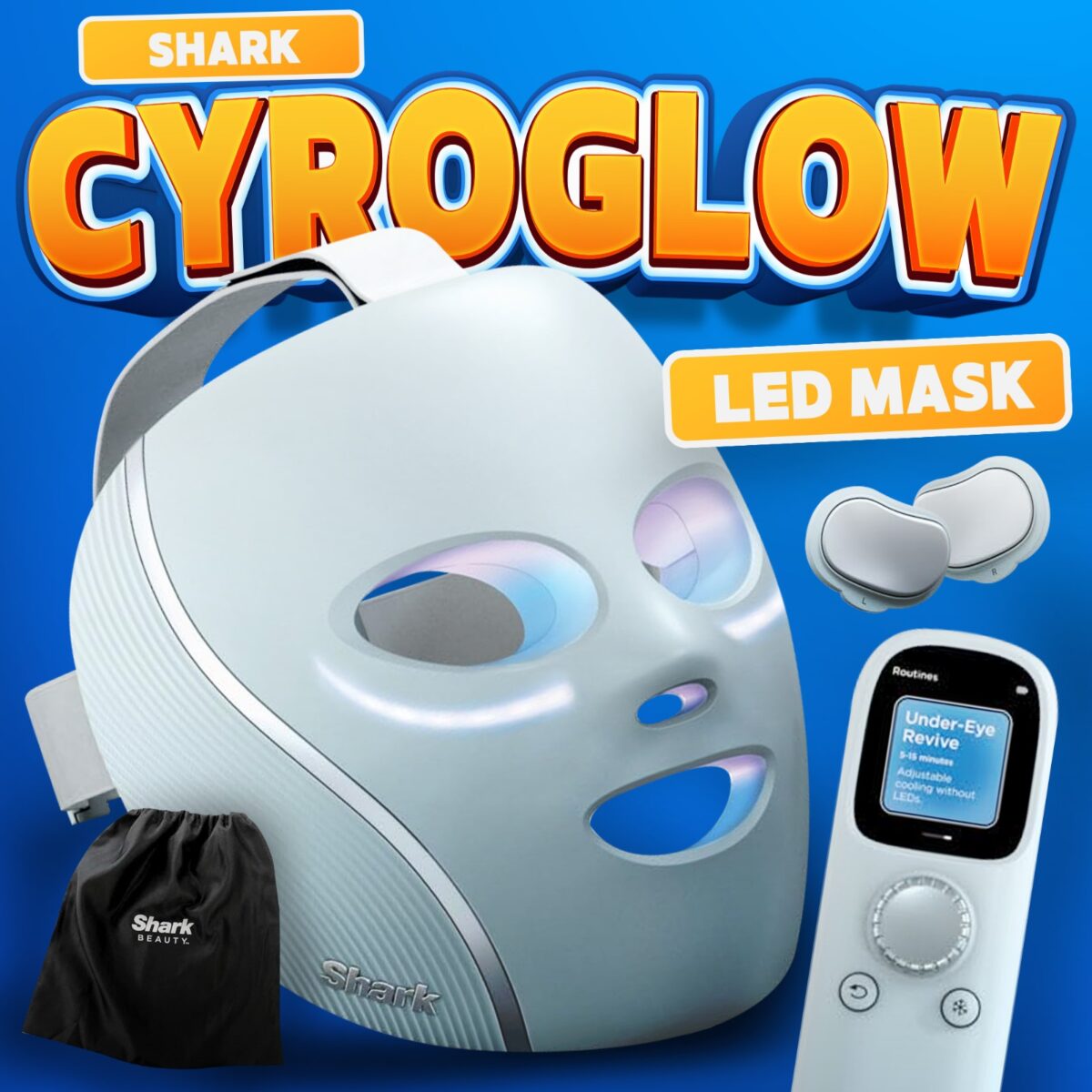 SHARK CRYOGLOW LED MASK!