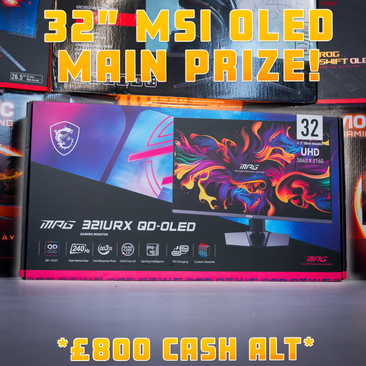 15 MONITOR INSTANT WINS - MSI 32" OLED GAMING MONITOR MAIN PRIZE! - Image 2