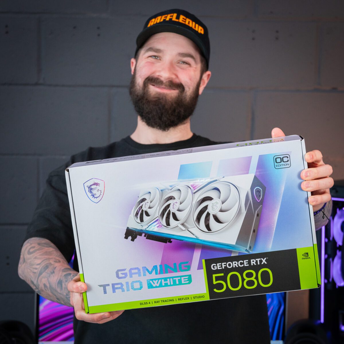 MSI RTX 5080 16GB GAMING TRIO OC WHITE GPU!