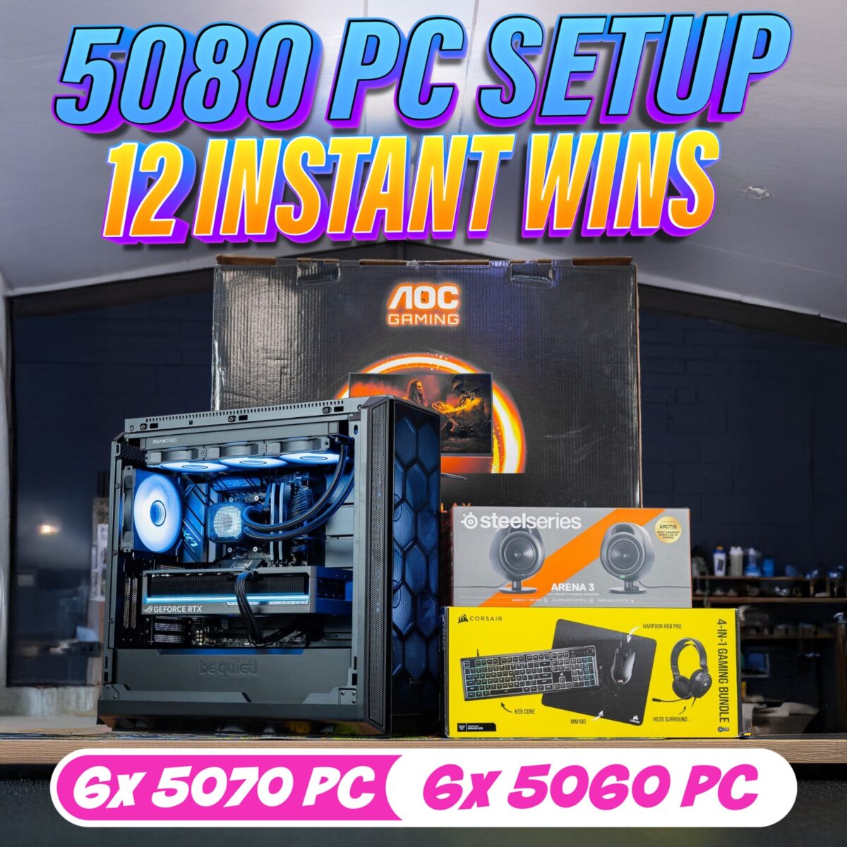 5080 PC SETUP - 12 PC INST WINS!