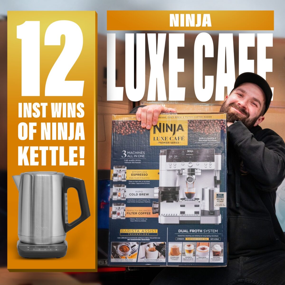 NINJA COFFEE MACHINE - 12 INSTANT WINS!