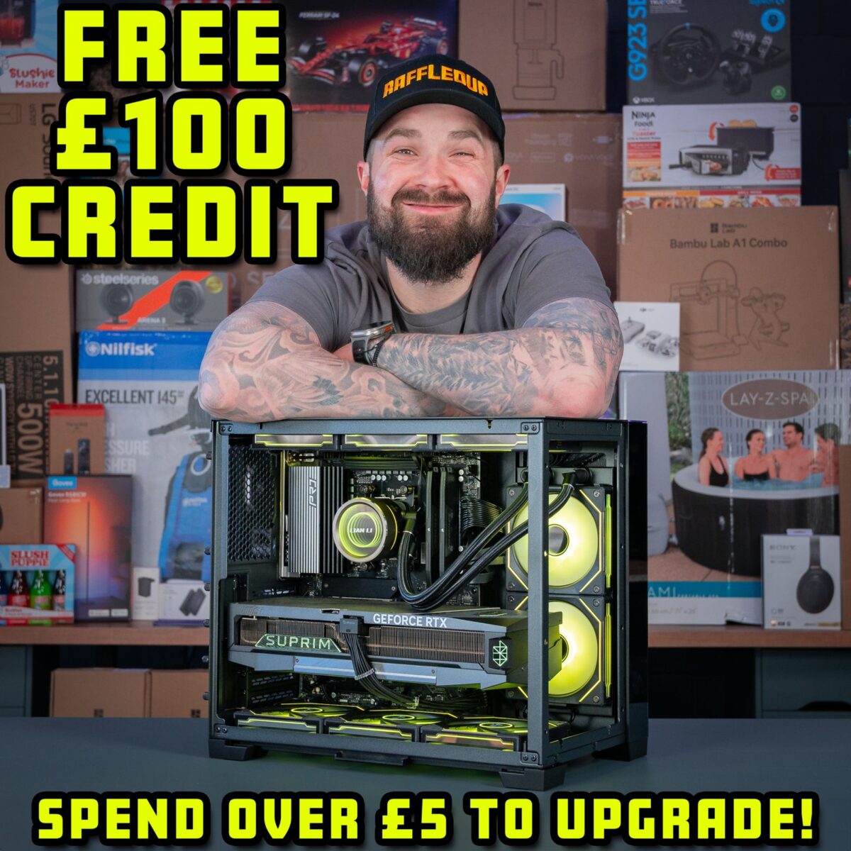 FREE £100 RU CREDIT, SPEND OVER £5 GET A 5080 PC!