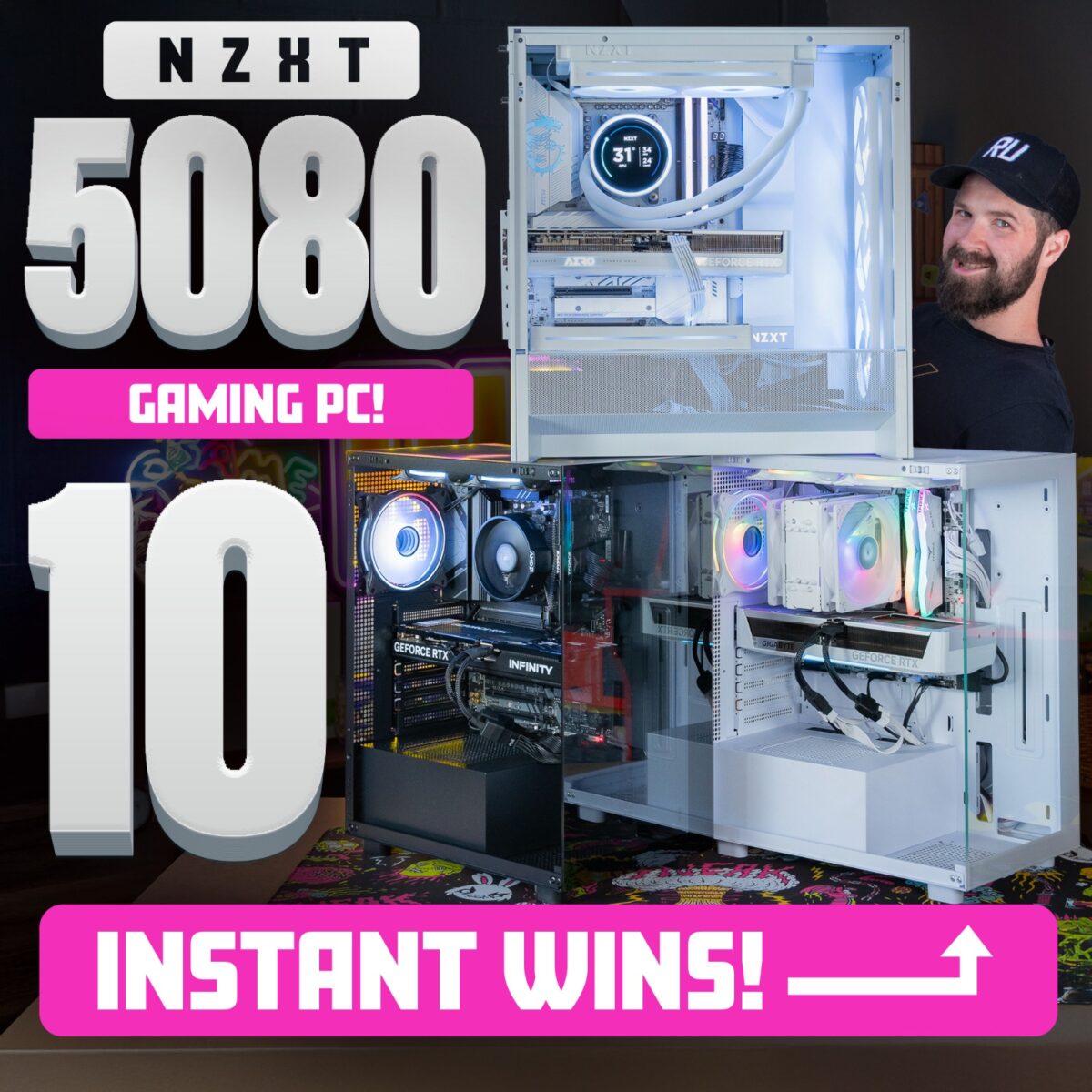 NZXT 5080 PC + 10 INST WINS 5070 PC!