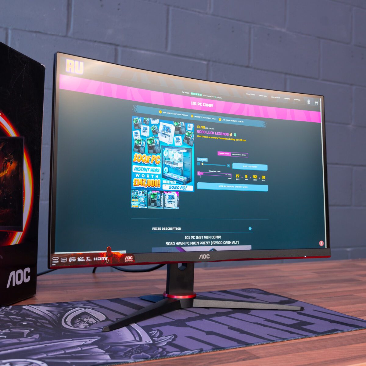 27" AOC 165Hz GAMING MONITOR! - Image 2