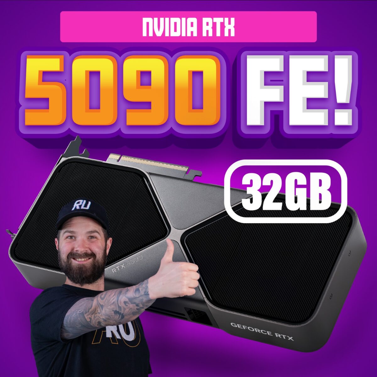 RTX 5090 FOUNDERS EDITION GPU!
