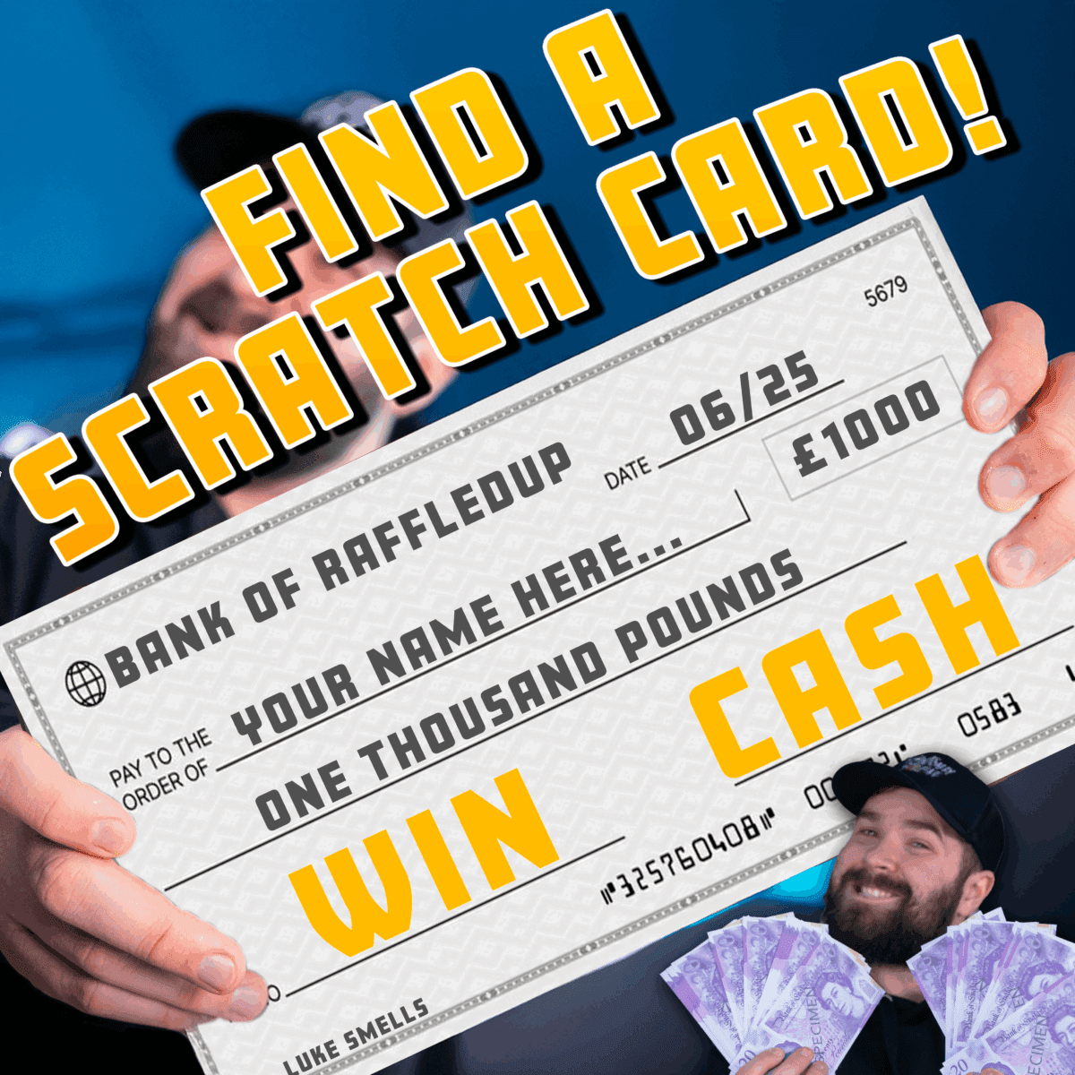 SCRATCHY CASH COMP! 300 INST WINS!