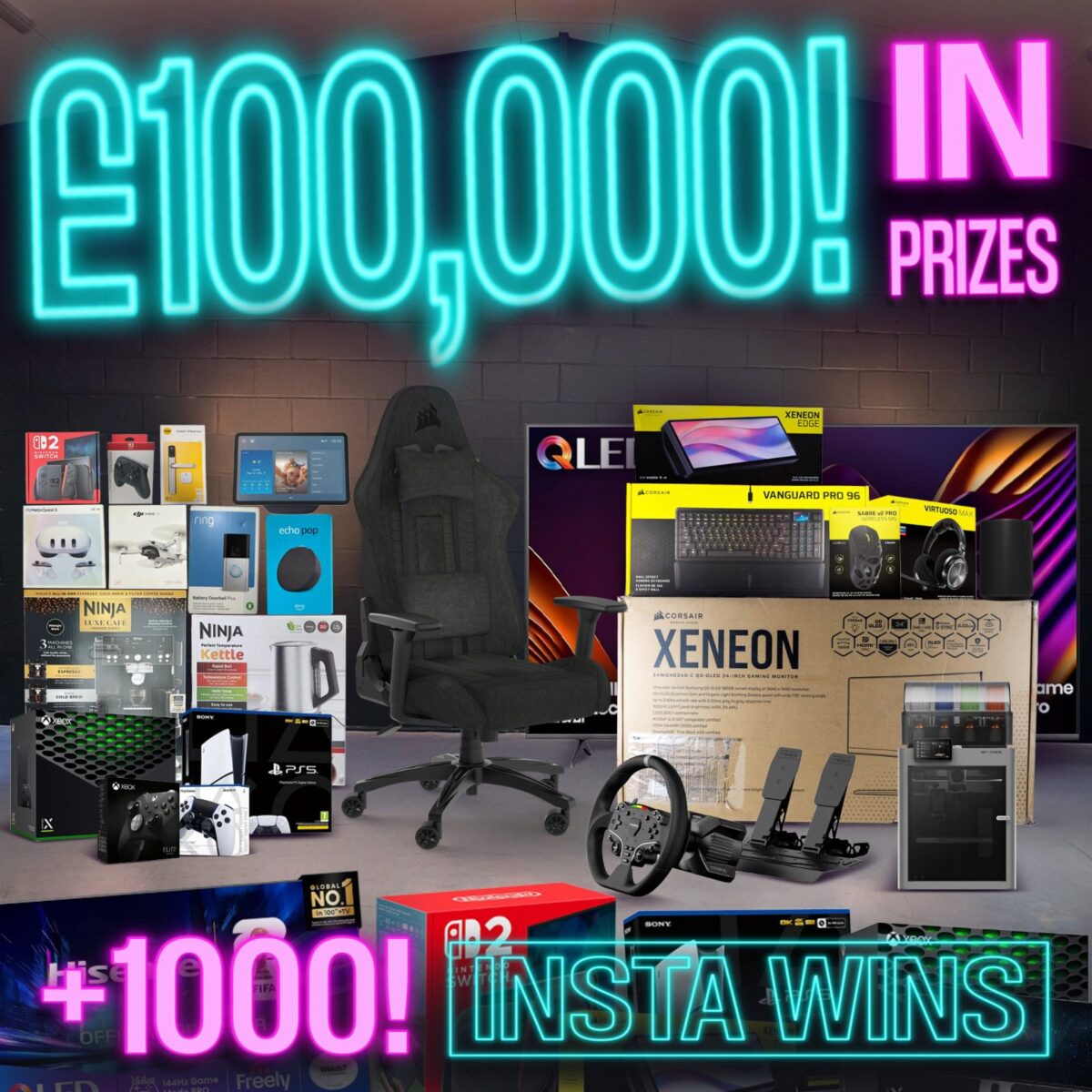£10,000 TECH BUNDLE - 1,000 INSTANT WINS! - RaffledUp