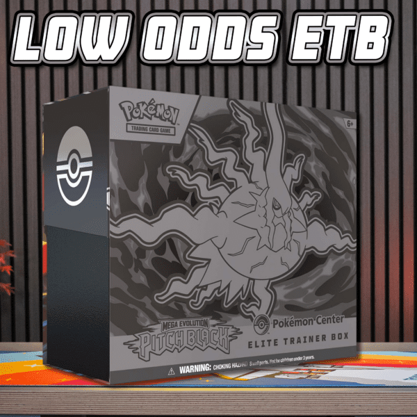 LOW ODDS – PITCH BLACK POKEMON CENTER ETB!