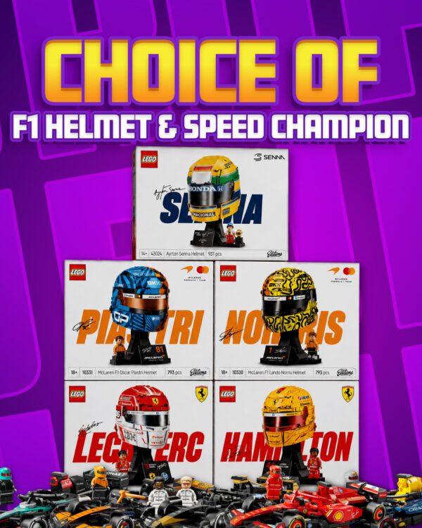 LEGO | Choice of F1 Helmet & F1 Speed Champions!