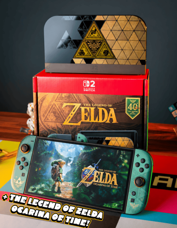 ZELDA 40TH ANNIVERSARY EDITION SWITCH 2 + OCARINA OF TIME GAME!